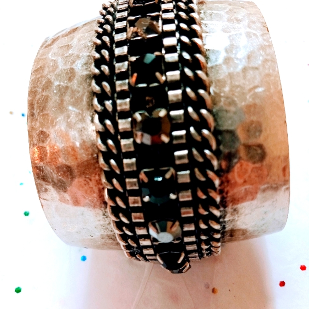 2 in Silvertone Cuff Bracelet